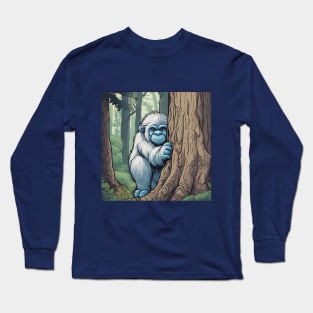 awkward yeti inspired Shy Sasquatch Long Sleeve T-Shirt